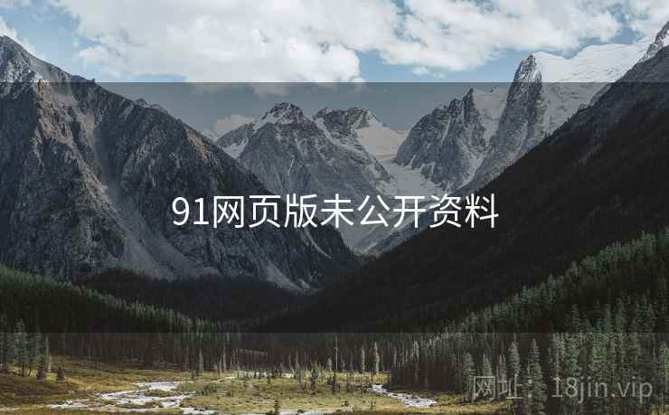 91网页版未公开资料  第1张