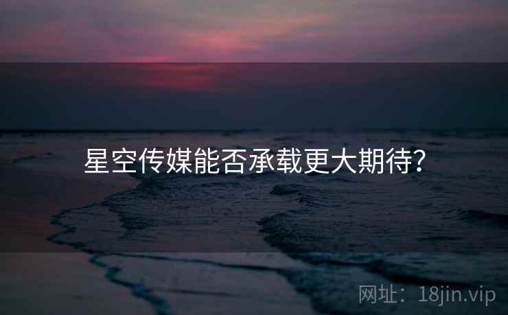 星空传媒能否承载更大期待？  第2张