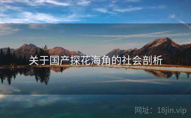 关于国产探花海角的社会剖析  第2张