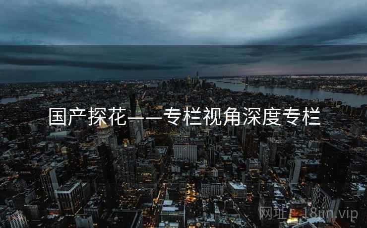 国产探花——专栏视角深度专栏  第1张
