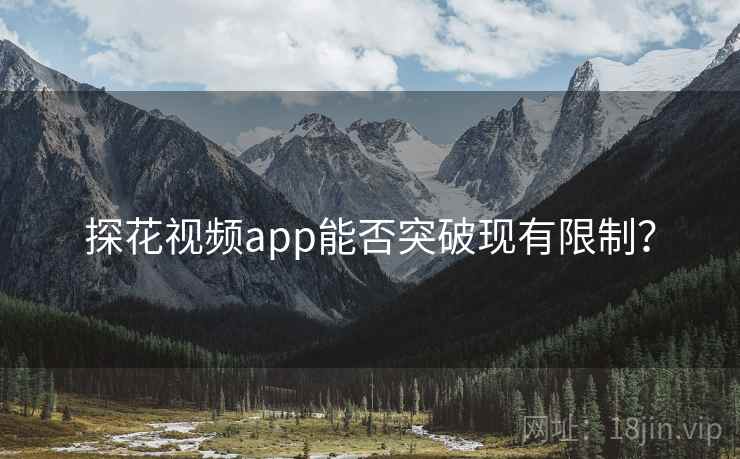 探花视频app能否突破现有限制？